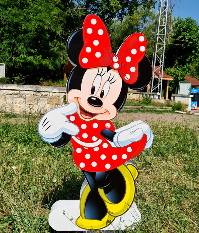 Mini Mouse Ukrasa Мини Маус - Обемна Фигура за Тематична Украса - Miky.BG