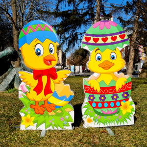 Композиция 2 - ПИЛЕ с шапка и ПИЛЕ  в яйце