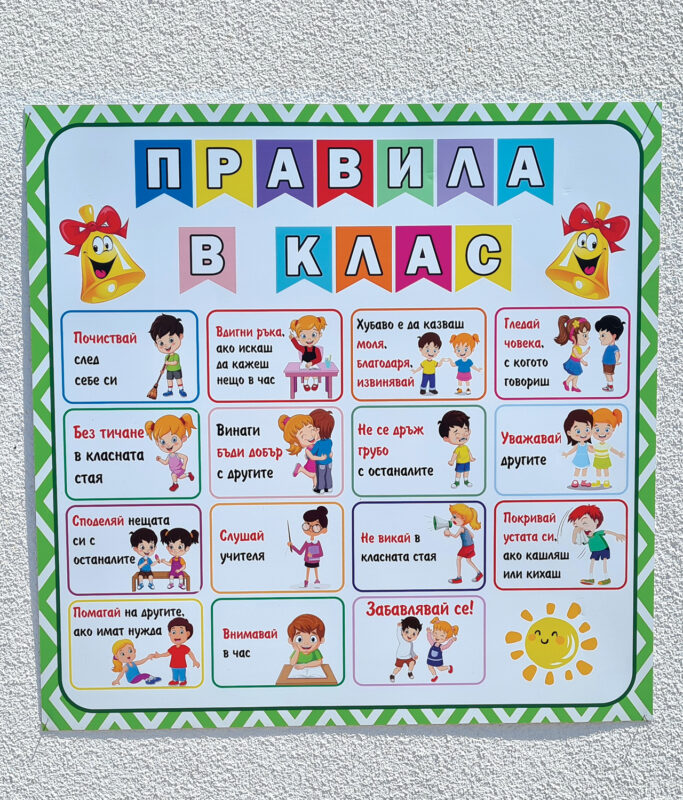 Украса за класна стая и образователни табла