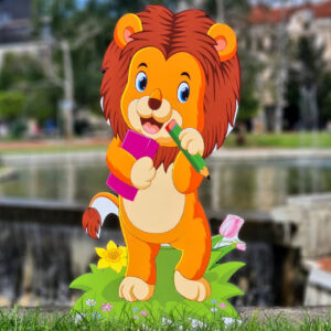 3Д фигура - ЛЪВЧЕ с молив и тетрадка