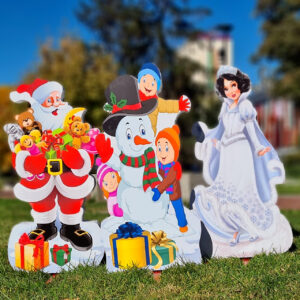 Композиция 7 - ДЯДО КОЛЕДА, СНЕЖАНКА и СНЕЖЕН ЧОВЕК с деца