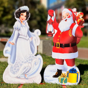 Композиция 15 - ДЯДО КОЛЕДА с фенер и СНЕЖАНКА