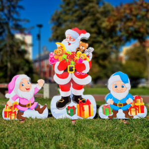 Композиция 16 - ДЯДО КОЛЕДА с подаръци и 2 КОЛЕДНИ ДЖУДЖЕТА