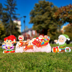 Композиция 11 - ДЯДО КОЛЕДА с шейна и 2 КОЛЕДНИ ДЖУДЖЕТА