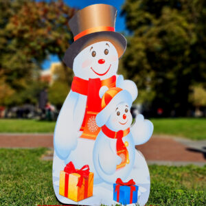 3Д фигура - СНЕЖНИ ЧОВЕЦИ