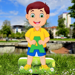 3Д фигура - МОМЧЕ С БУКВА А