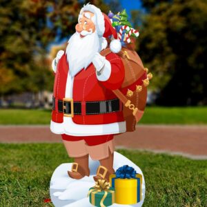 3Д фигура - ДЯДО КОЛЕДА с голям чувал с подаръци