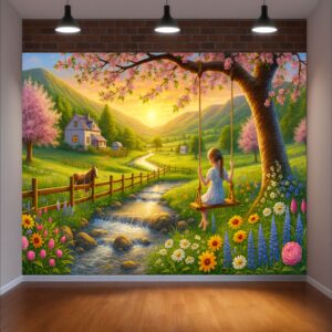 Пано за сцена – ЗАЛЕЗ НАД РЕКАТА