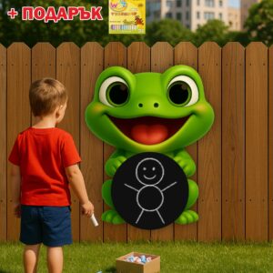 Фигура с черна дъска за рисуване ЖАБКА