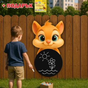 Фигура с черна дъска за рисуване КАТЕРИЧКА