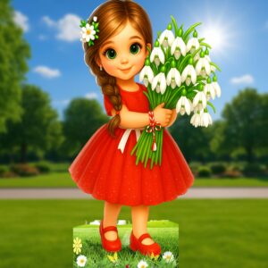 3Д фигура - ПРОЛЕТНО МОМИЧЕ