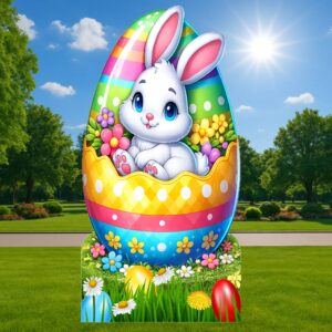 3Д фигура - ЗАЙЧЕ ВЪВ ВЕЛИКДЕНСКО ЯЙЦЕ