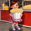 РЕКЛАМНА ФИГУРА - МОМИЧЕНЦЕ С КУТИЯ ПУКАНКИ