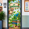 Стикер за Врата по Биология – Бухал и Жаба, Модел 1