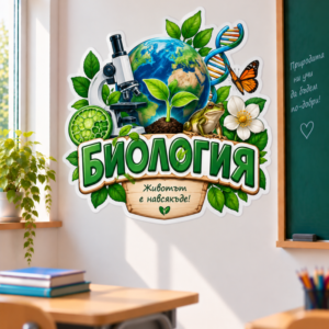 Стикер за Стена по Биология - Животът е Навсякъде, Модел 3