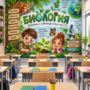 Фототапет за Стена по Биология – Млади Природолюбители, Модел 1