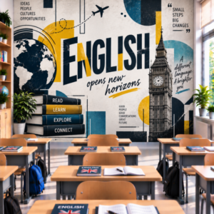 Фототапет за Стена по Английски Език – Абстрактен English, Модел 3