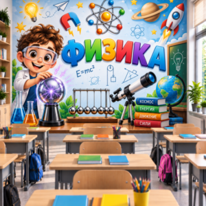 Фототапет за Стена по Физика – Малкият Физик, Модел 2