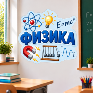 Стикер за Стена по Физика - Магнит и Формула, Модел 1