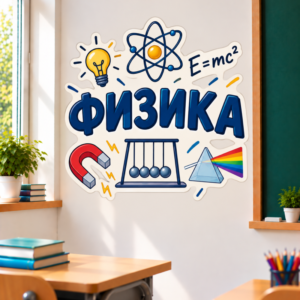 Стикер за Стена по Физика - Пречупване на Светлината, Модел 3