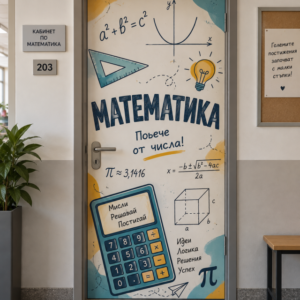 Стикер за Врата по Математика – Повече от Числа, Модел 1