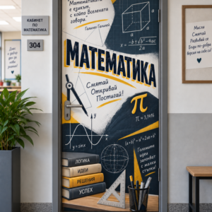 Стикер за Врата по Математика – Геометрия и Формули, Модел 3
