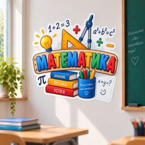 Стикер за Стена по Математика - Учебници и Пергел, Модел 23