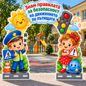 Знам Правилата – Сгъваема Арка по БДП за Снимки, Модел 11